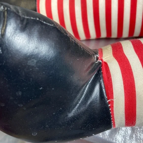 Vintage Classic Raggedy Ann Handmade Christmas Doll Red Hair and Green Dress - Picture 12 of 15